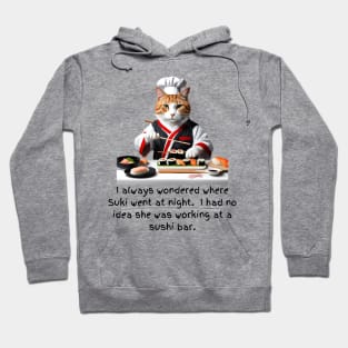 Sushi Chef Kitty Hoodie